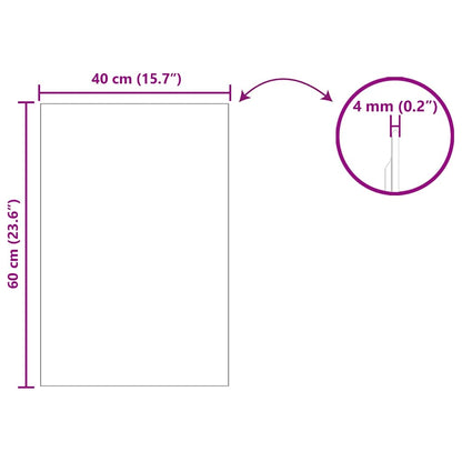 vidaXL Wall Mirror Rectangular 40 x 60 cm Tempered Glass