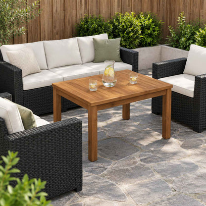 vidaXL Coffee Table Natural 49 x 60.5 x 36 cm Solid Acacia Wood