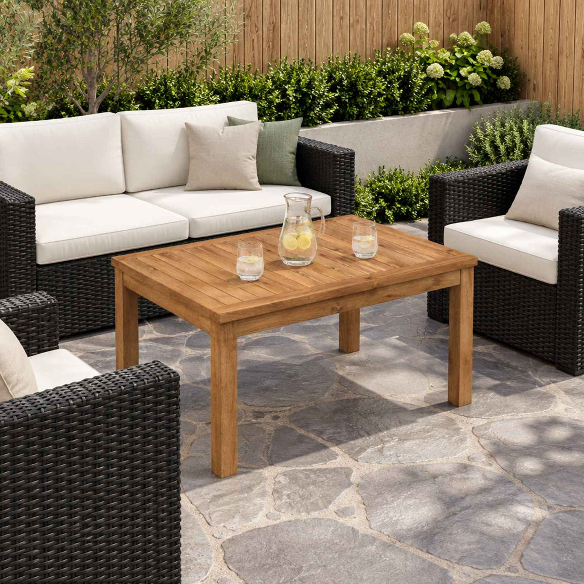 vidaXL Coffee Table Natural 49 x 68.5 x 36 cm Solid Acacia Wood