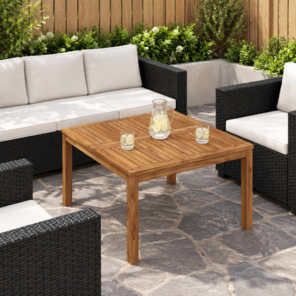 vidaXL Coffee Table Natural 80 x 80.5 x 45 cm Solid Acacia Wood