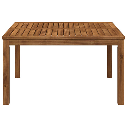 vidaXL Coffee Table Natural 80 x 80.5 x 45 cm Solid Acacia Wood