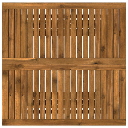 vidaXL Garden Coffee Table Solid Acacia Wood Height Adjustable Natural