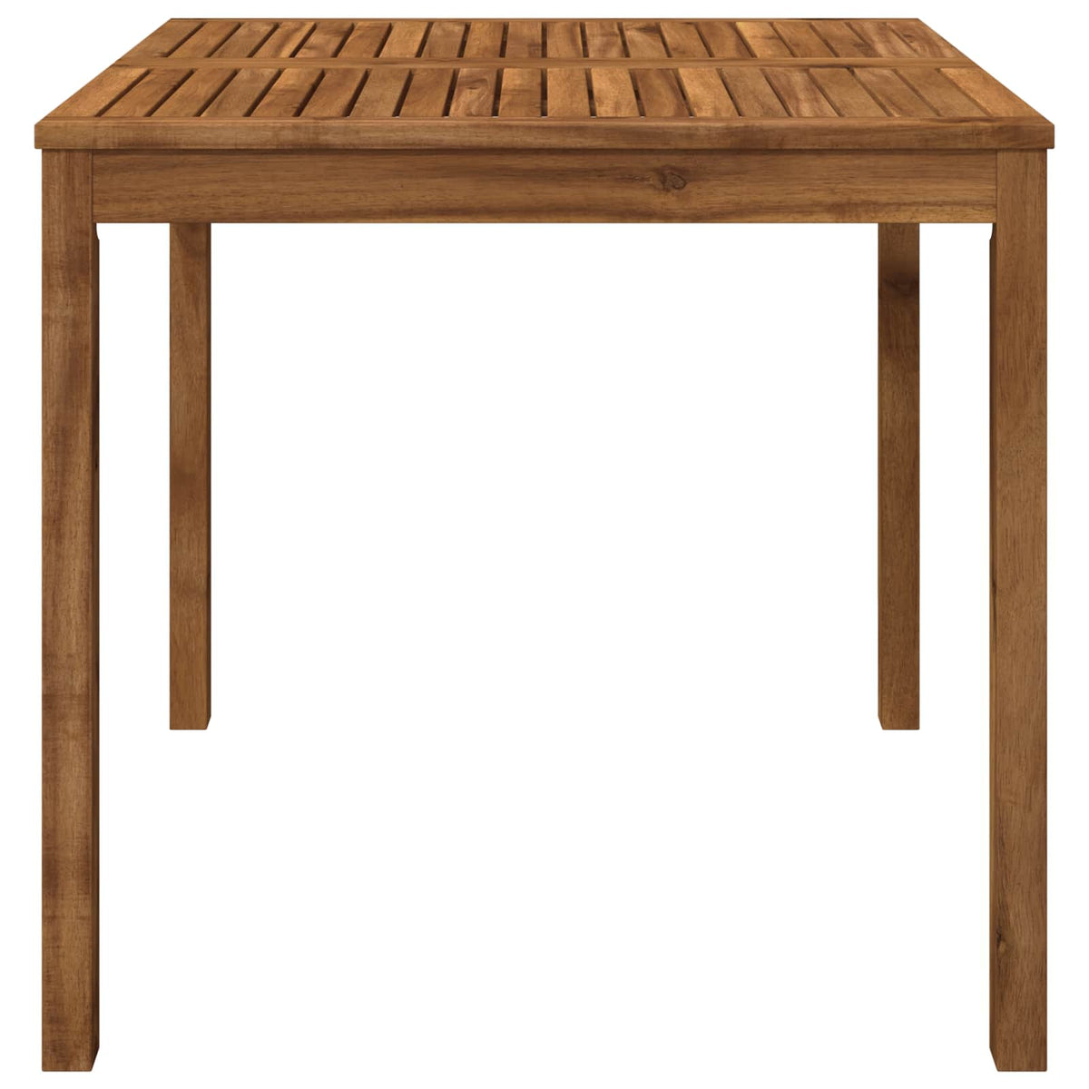 vidaXL Garden Dinner Table Natural 80 x 80.5 x 75 cm Solid Acacia Wood
