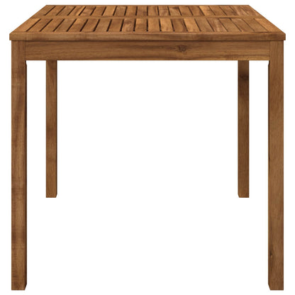 vidaXL Garden Dinner Table Natural 80 x 80.5 x 75 cm Solid Acacia Wood