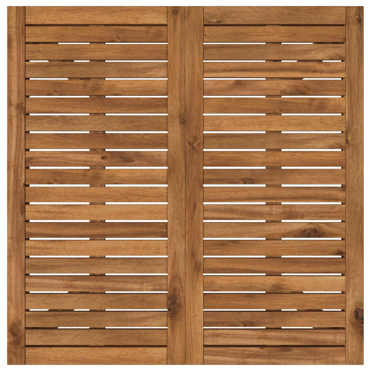 vidaXL Garden Dinner Table Natural 80 x 80.5 x 75 cm Solid Acacia Wood