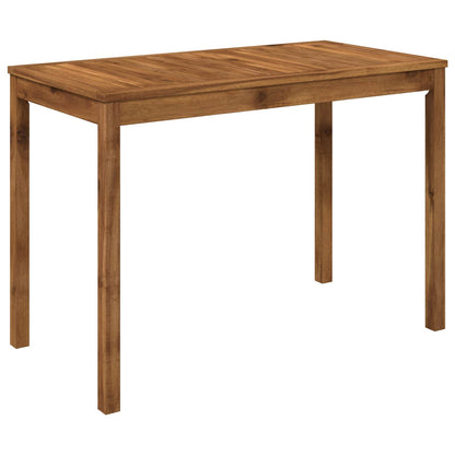 vidaXL Garden Dinner Table Natural 108.5 x 55 x 75 cm