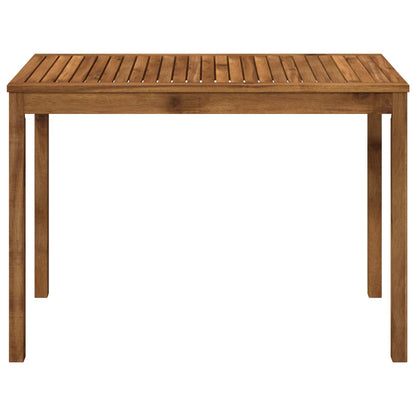 vidaXL Garden Dinner Table Natural 108.5 x 55 x 75 cm