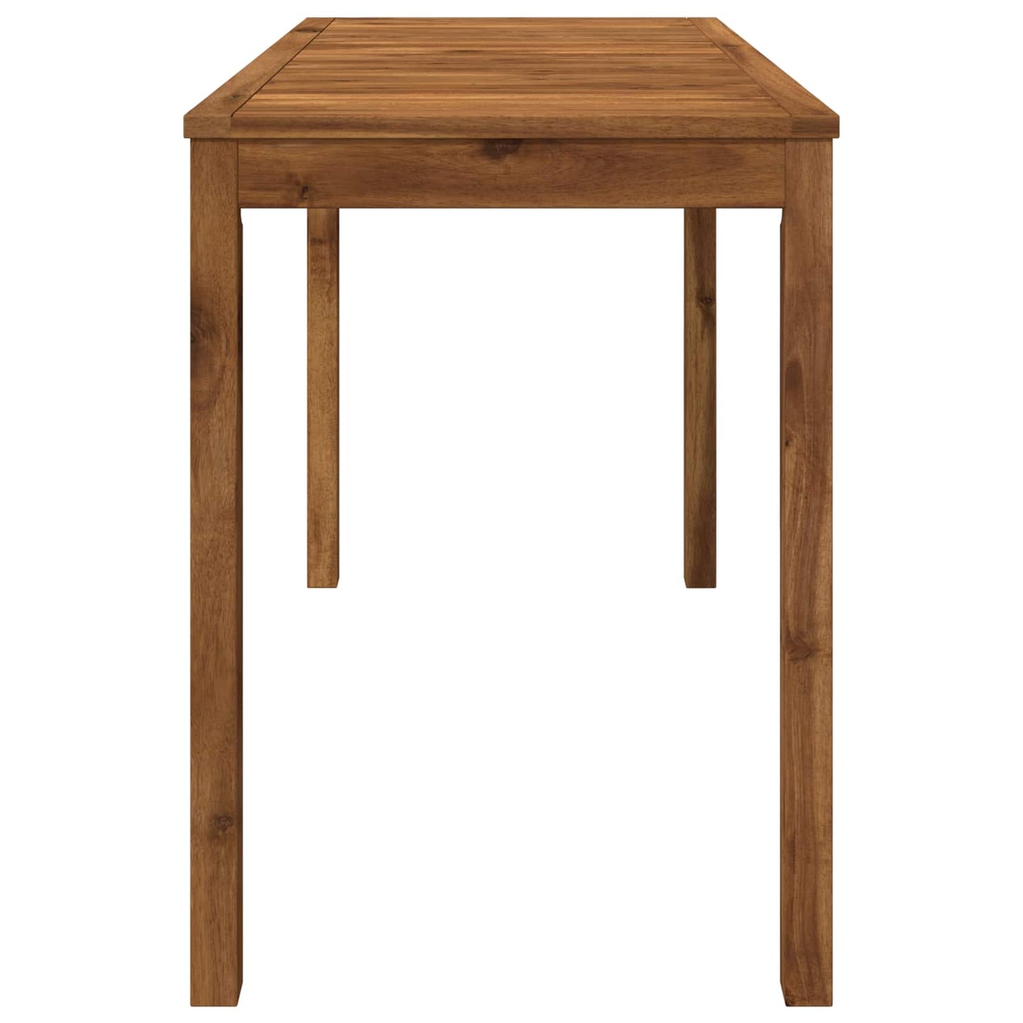 vidaXL Garden Dinner Table Natural 108.5 x 55 x 75 cm