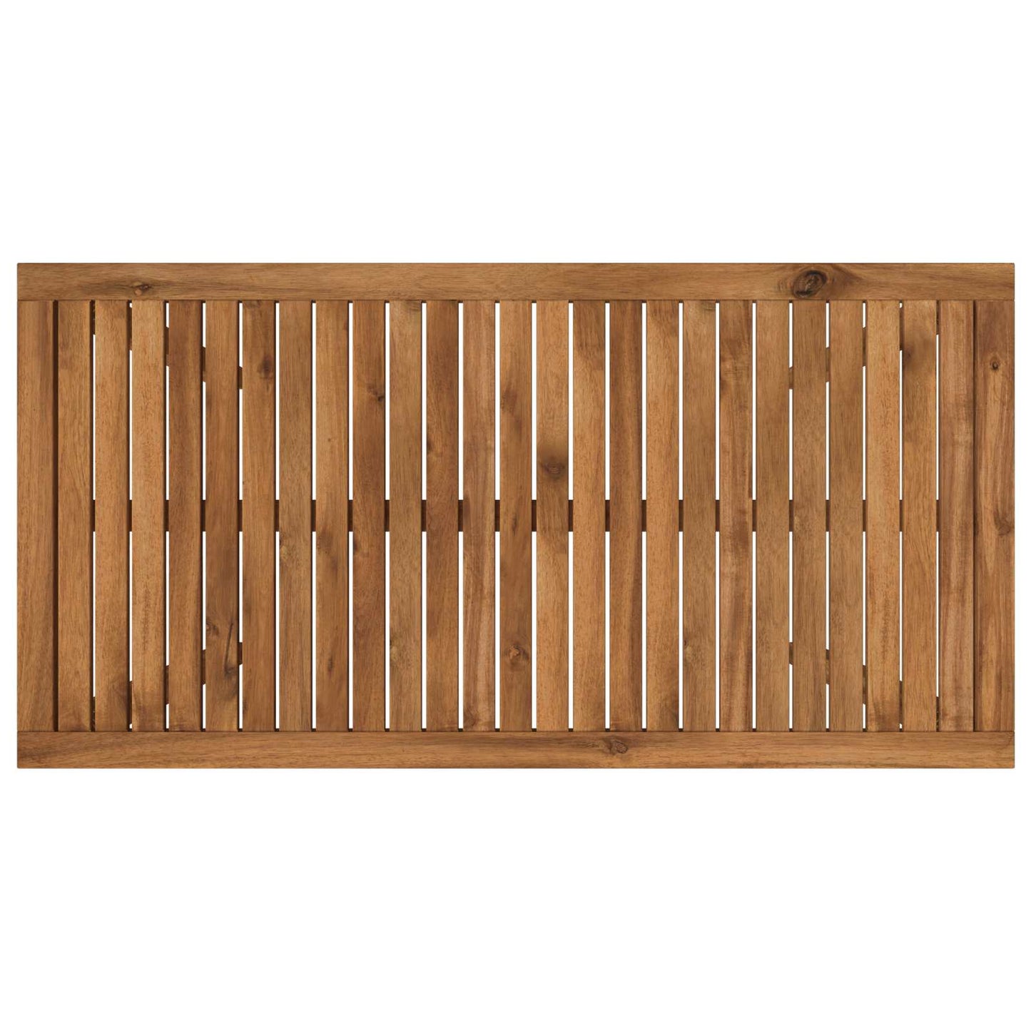 vidaXL Garden Dinner Table Natural 108.5 x 55 x 75 cm