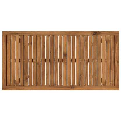 vidaXL Garden Dinner Table Natural 108.5 x 55 x 75 cm