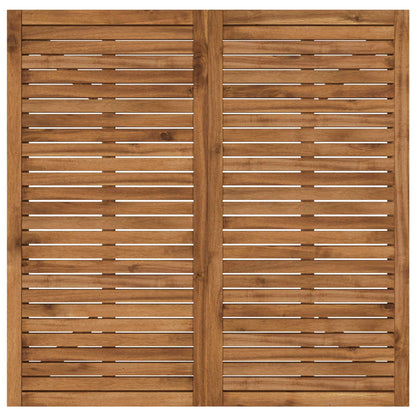 vidaXL Garden Dinner Table Natural 110 x 108.5 x 75 cm