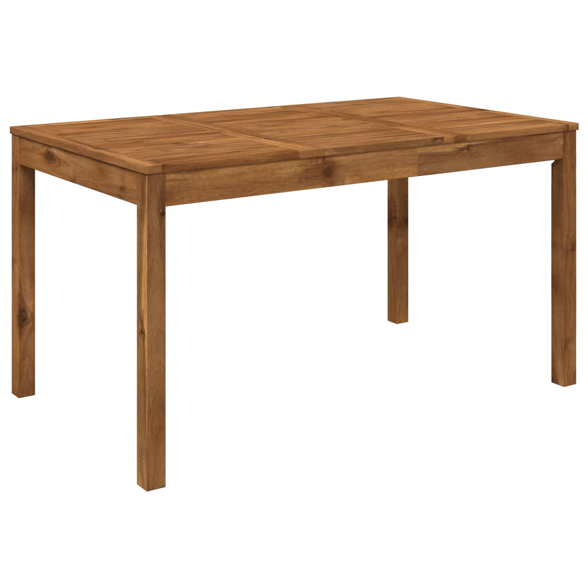 vidaXL Garden Dinner Table Natural 141 x 80.5 x 75 cm