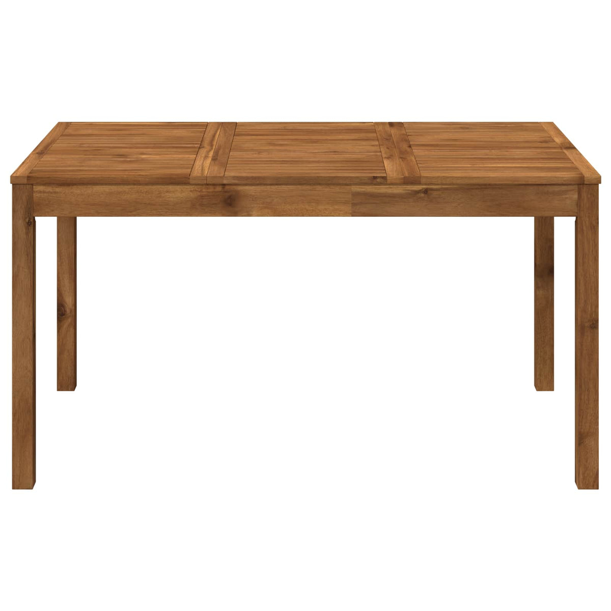 vidaXL Garden Dinner Table Natural 141 x 80.5 x 75 cm
