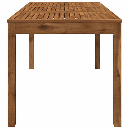 vidaXL Garden Dinner Table Natural 141 x 80.5 x 75 cm