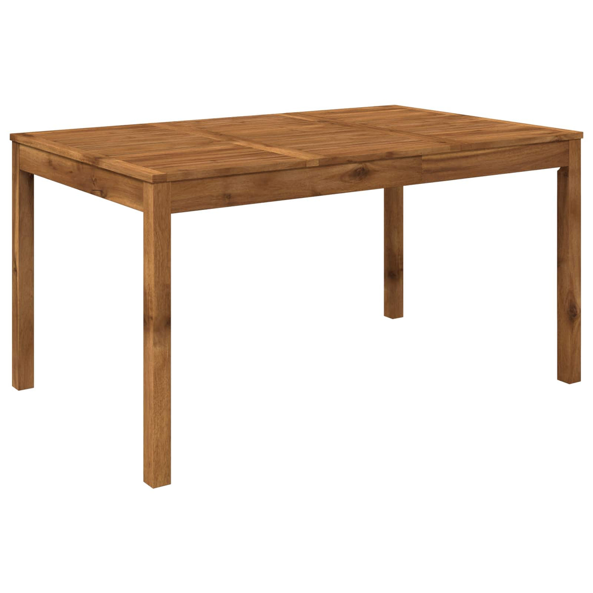 vidaXL Garden Dinner Table Natural 147 x 88.5 x 75 cm
