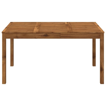 vidaXL Garden Dinner Table Natural 147 x 88.5 x 75 cm