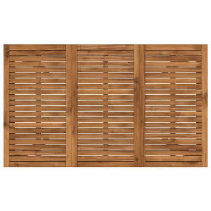 vidaXL Garden Dinner Table Natural 147 x 88.5 x 75 cm