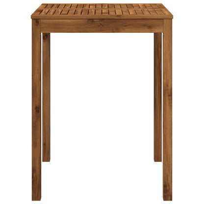 vidaXL Garden Bar Table Natural 80 x 80.5 x 105 cm Solid Acacia Wood