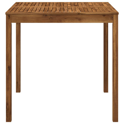 vidaXL Garden Bar Table Natural 110 x 108.5 x 105 cm Solid Acacia Wood
