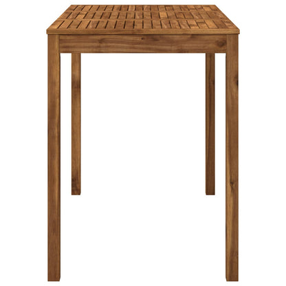 vidaXL Garden Bar Table Natural 141 x 80.5 x 105 cm Solid Acacia Wood