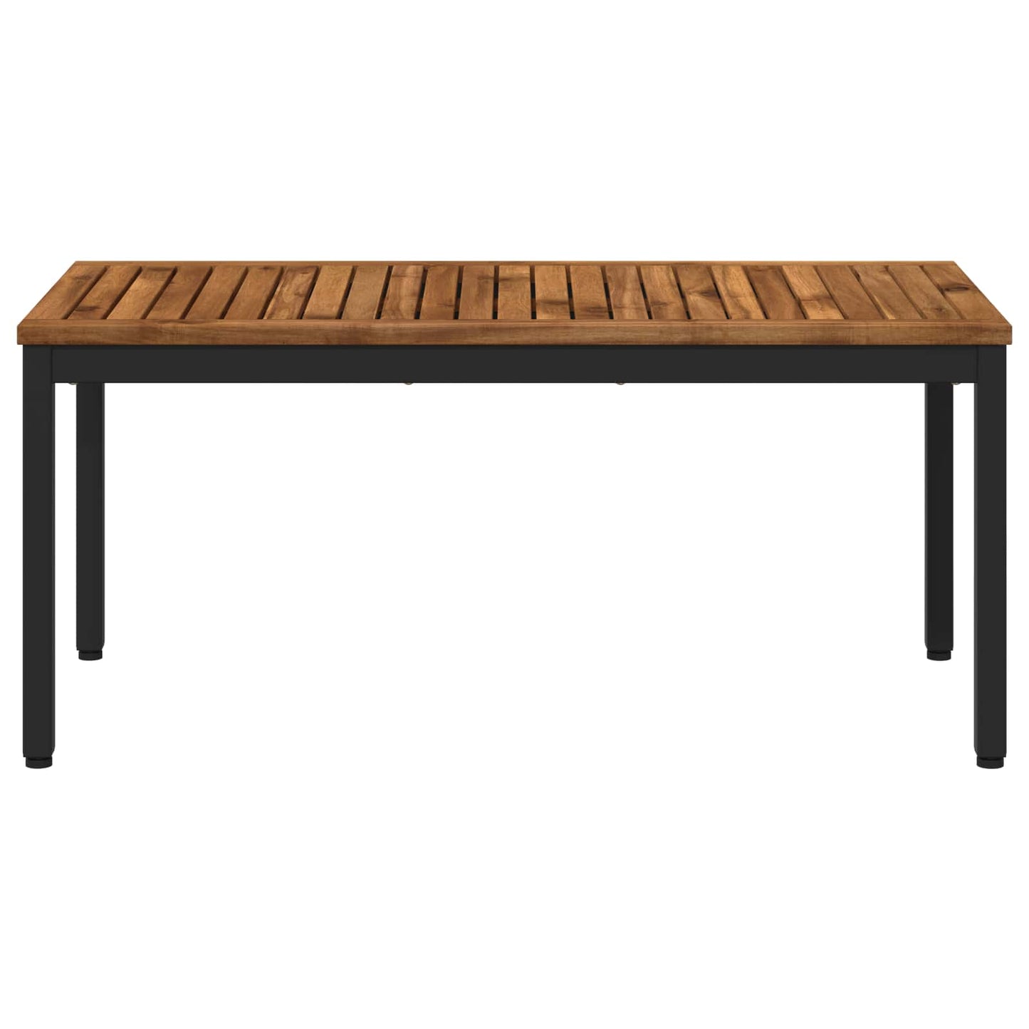 vidaXL Coffee Table Natural and Black 50 x 100.5 x 45 cm