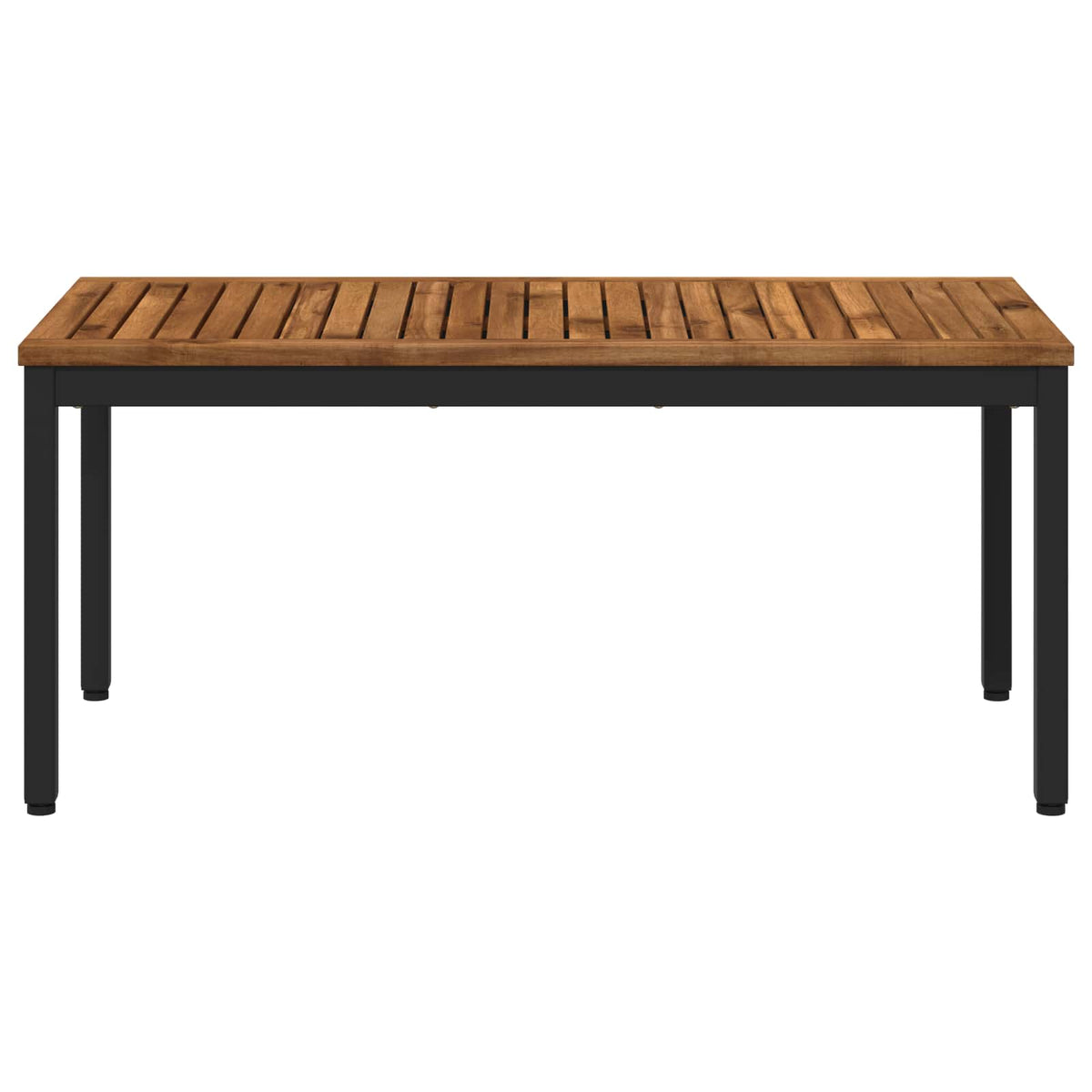 vidaXL Coffee Table Natural and Black 49 x 100.5 x 45 cm