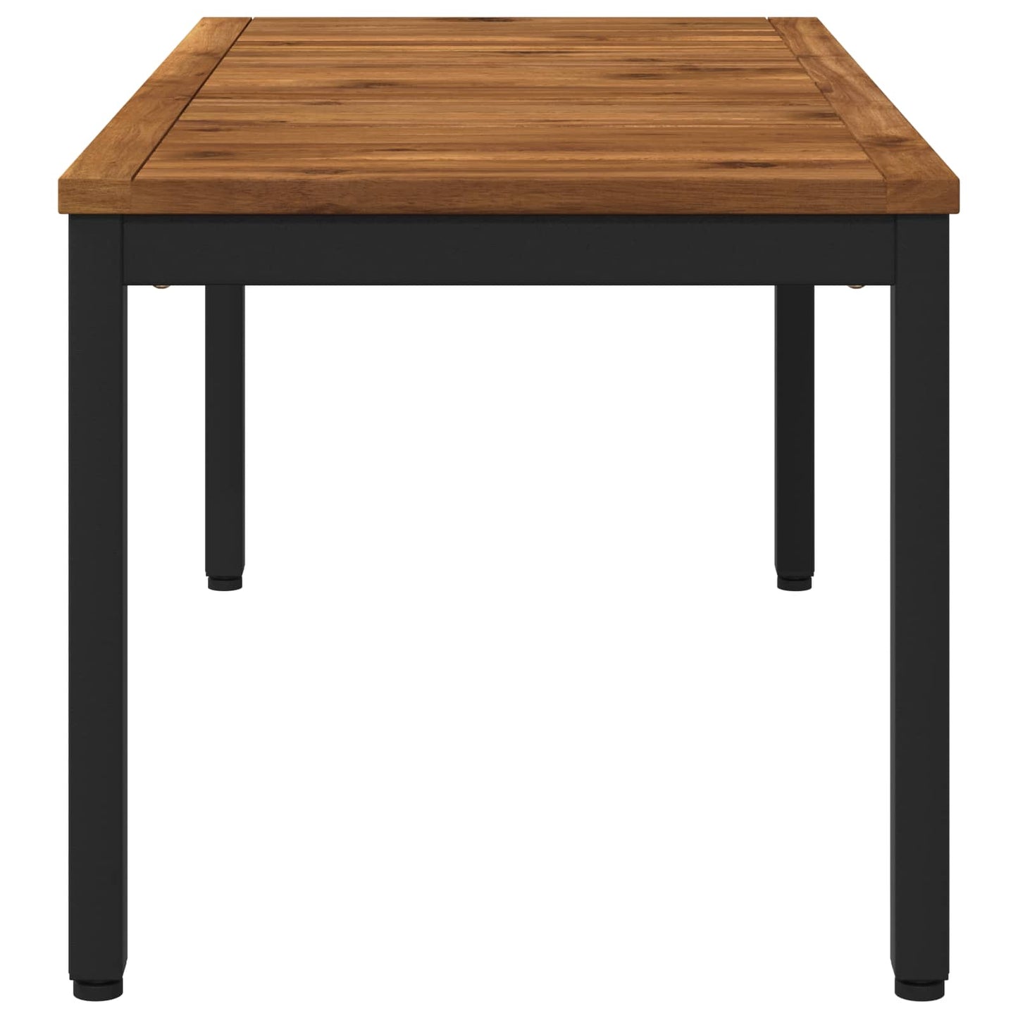 vidaXL Coffee Table Natural and Black 50 x 100.5 x 45 cm