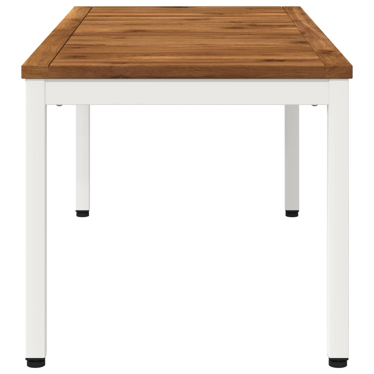 vidaXL Coffee Table Natural and White 49 x 100.5 x 45 cm