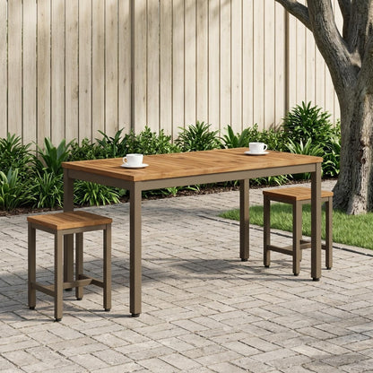 vidaXL Coffee Table Natural and Coffee 50 x 100.5 x 45 cm