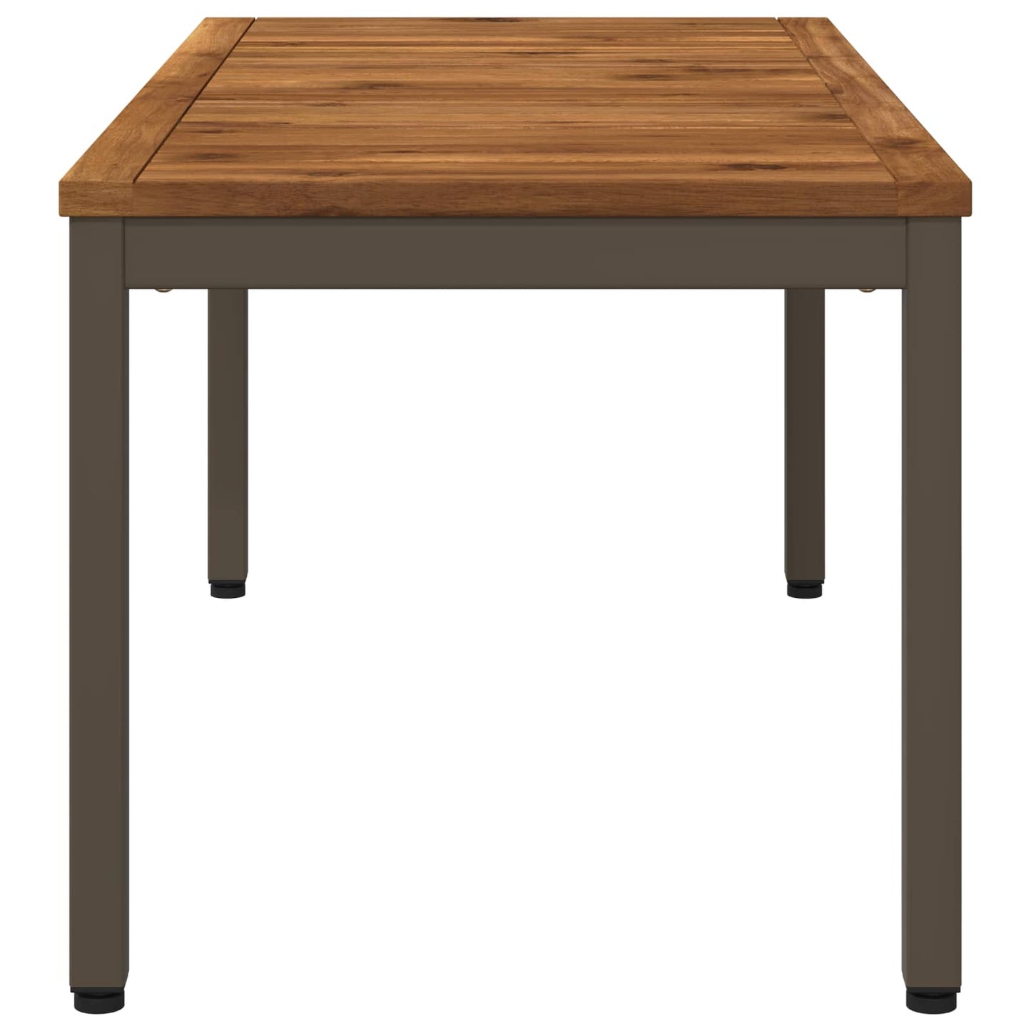 vidaXL Coffee Table Natural and Coffee 50 x 100.5 x 45 cm