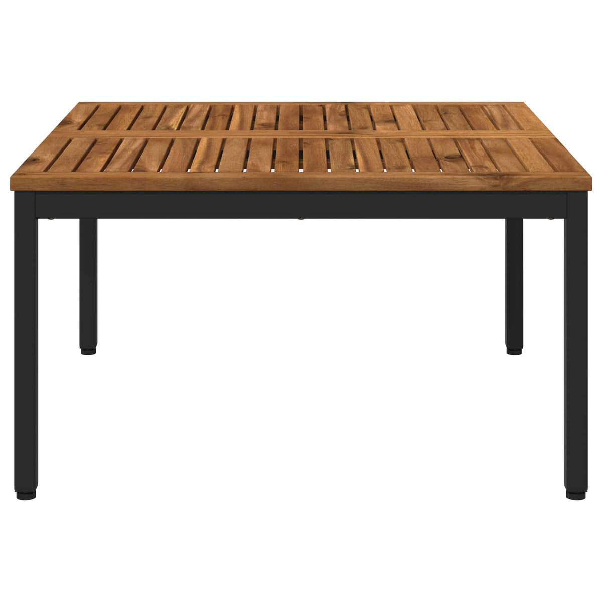 vidaXL Coffee Table Natural and Black 80 x 80.5 x 45 cm
