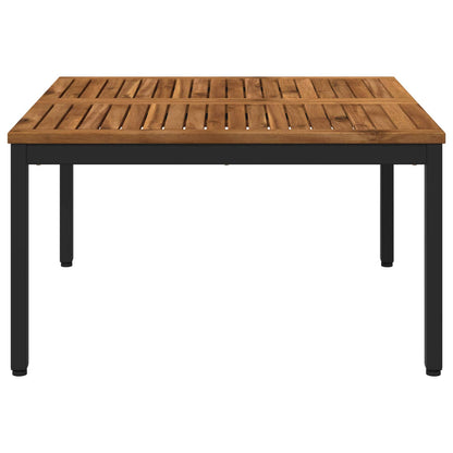 vidaXL Coffee Table Natural and Black 80 x 80.5 x 45 cm