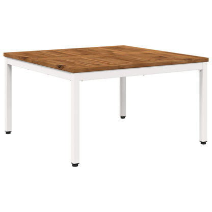 vidaXL Coffee Table Natural and White 80 x 80.5 x 45 cm