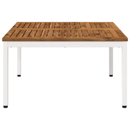vidaXL Coffee Table Natural and White 80 x 80.5 x 45 cm