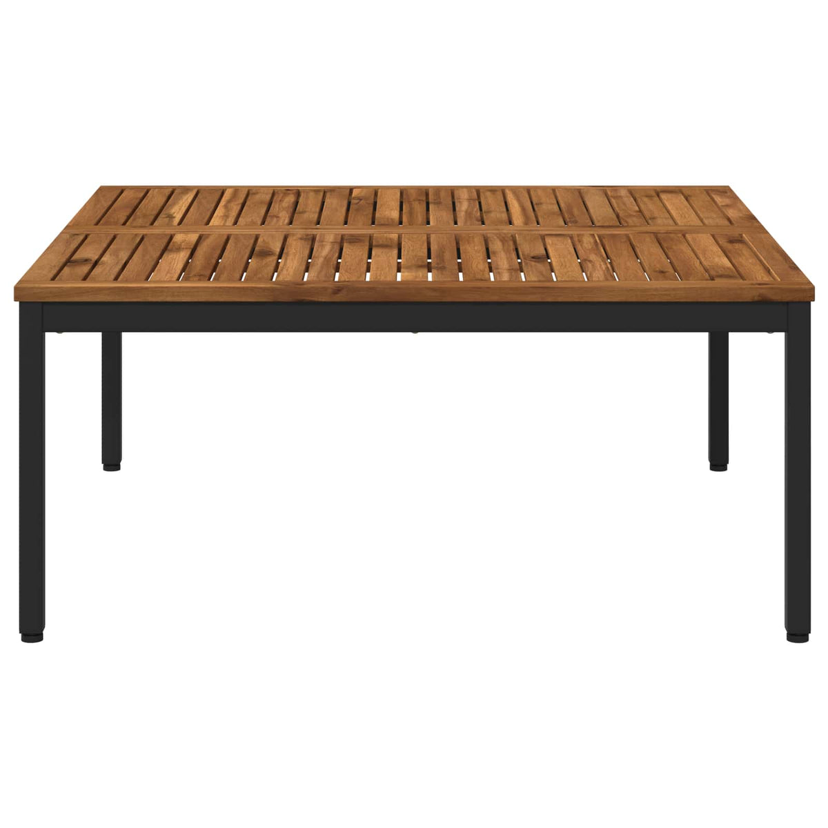 vidaXL Coffee Table Natural and Black 98 x 100.5 x 45 cm