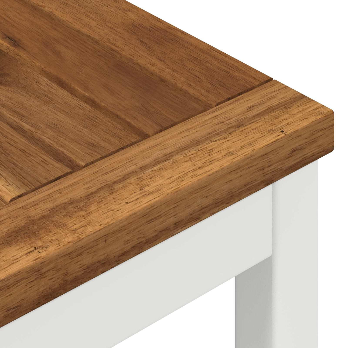 vidaXL Coffee Table Natural and White 98 x 100.5 x 45 cm