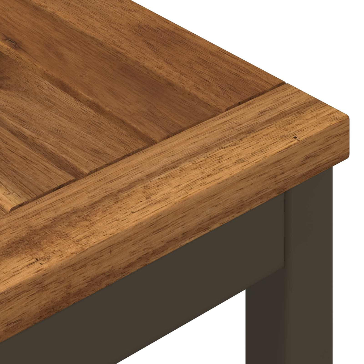 vidaXL Coffee Table Natural and Coffee 98 x 100.5 x 45 cm
