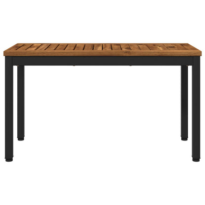 vidaXL Garden Bench 80.5 x 35 x 45 cm Solid Acacia Wood Rectangular