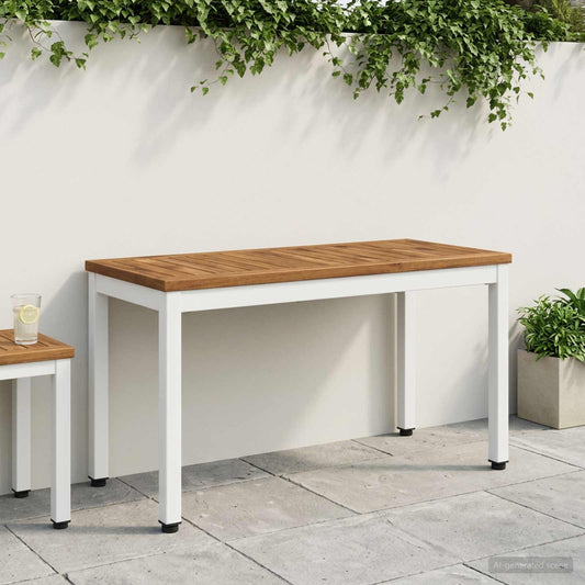 vidaXL Garden Bench 80.5 x 35 x 45 cm Solid Acacia Wood Rectangular