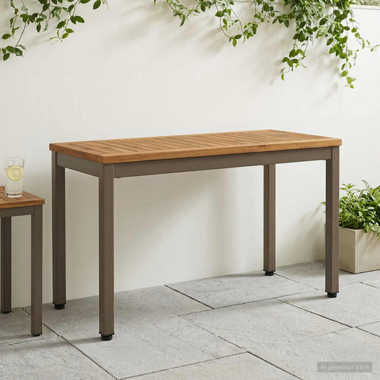 vidaXL Garden Bench 80.5 x 35 x 45 cm Solid Acacia Wood Rectangular