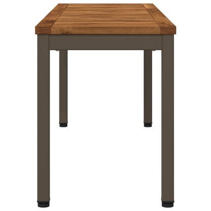 vidaXL Garden Bench 108.5 x 35 x 45 cm Solid Acacia Wood Rectangular