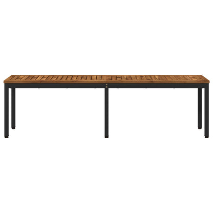 vidaXL Garden Bench 161 x 35 x 45 cm Solid Acacia Wood Rectangular