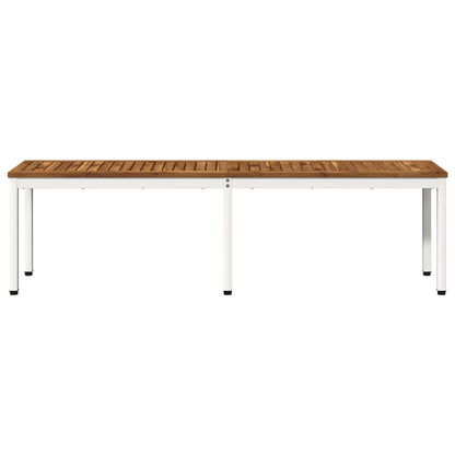 vidaXL Garden Bench 161 x 35 x 45 cm Solid Acacia Wood Rectangular