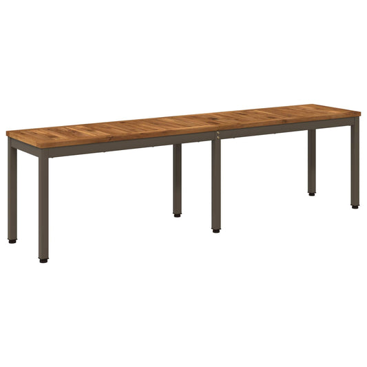 vidaXL Garden Bench 161 x 35 x 45 cm Solid Acacia Wood Rectangular