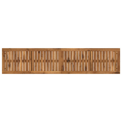 vidaXL Garden Bench 161 x 35 x 45 cm Solid Acacia Wood Rectangular