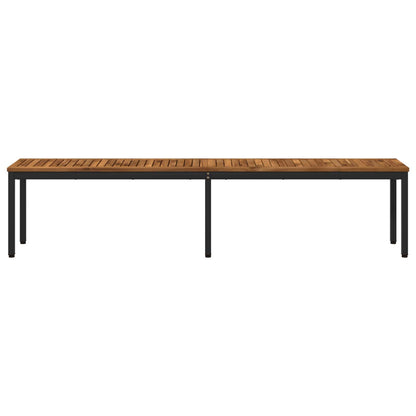 vidaXL Garden Bench 201 x 35 x 45 cm Solid Acacia Wood Rectangular