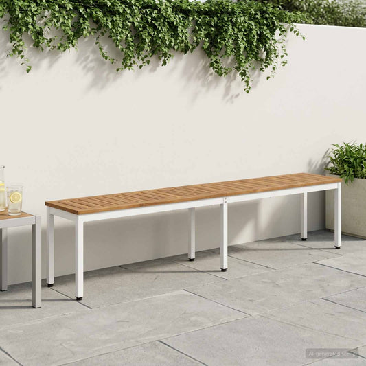 vidaXL Garden Bench 201 x 35 x 45 cm Solid Acacia Wood Rectangular