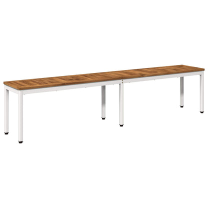 vidaXL Garden Bench 201 x 35 x 45 cm Solid Acacia Wood Rectangular