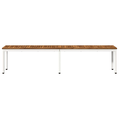 vidaXL Garden Bench 201 x 35 x 45 cm Solid Acacia Wood Rectangular