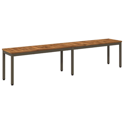vidaXL Garden Bench 201 x 35 x 45 cm Solid Acacia Wood Rectangular